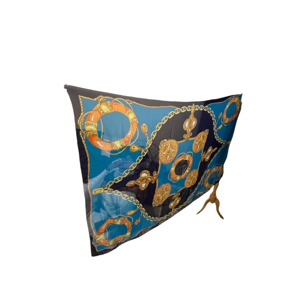 Donna Piu‎ Vintage Rectangular Colorful  Scarf - Picture 10 of 15